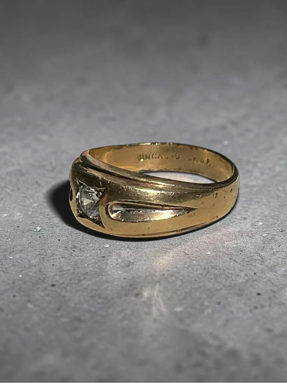 🌺Vintage Uncas Gold Filled CZ Ring